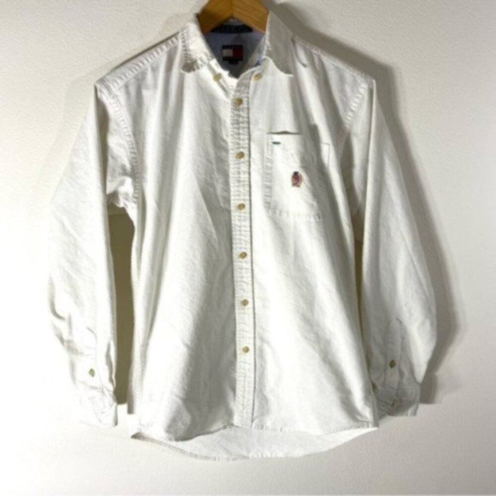 Tommy Hilfiger Casual Button Down Cotton Shirt. Size L.